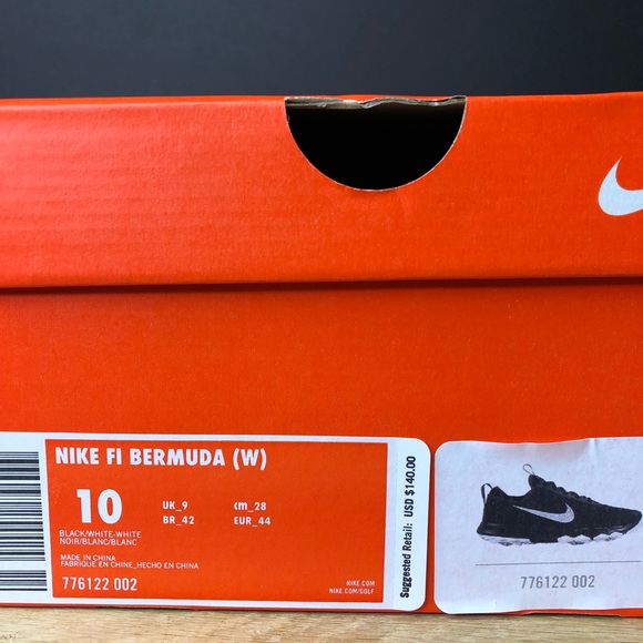 Nike FI Bermuda Wide Black Spikeless Golf Shoes - Picture 8 of 8